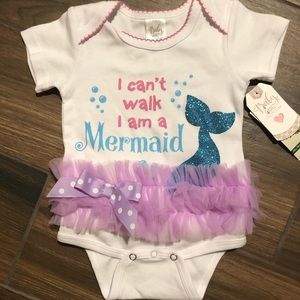 Adorable Baby Mermaid Tutu Onesie